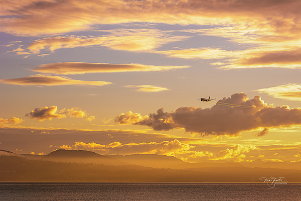 Sunset Landing by KenFoster Photography