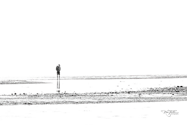 Beach By Myself by KenFoster Photography